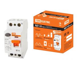 02.03.02 Выключатели дифференциальные (УЗО) ВД1-63 тип А   (механика)