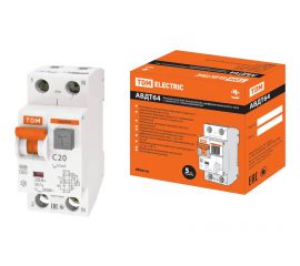 02.05.01 Дифференциальный автомат АВДТ 64 6кА тип А (с защитой от перенапряжения)