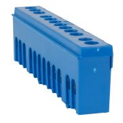 KEAZ Шина нулевая в изоляции OptiKit BB-I-N-DIN-12-6х9-синий