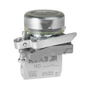 KEAZ Кнопка КМЕ4210мС-черный-1но+0нз-цилиндр-IP65-КЭАЗ