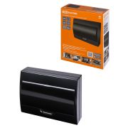 Бокс ЩРН-П-12 модулей навесной пластик IP41, Антрацит TDM