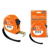 Рулетка, длина 7.5 м, стальная лента, ширина 25 мм, прорезиненное покрытие, магнит, «Рубин» TDM