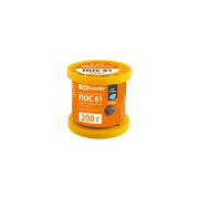 Припой ПОС 61, трубка с канифолью, ГОСТ 21931-76, Ø1 мм, 200 г, катушка, серия «Алмаз» TDM