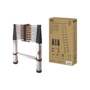 Лестница телескопическая алюминиевая ЛТ-11, 11 ступеней, h=3200 мм, «Алмаз» TDM