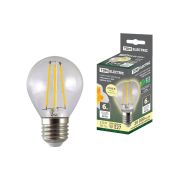 Лампа светодиодная «Филамент» G45-6 Вт-230 В-2700 К–E27 TDM