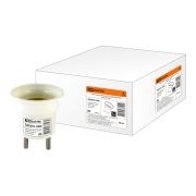 Переходник вилка-Е27 карболитовый, белый TDM