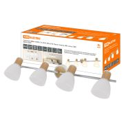 Светильник Спот, 4х40Вт, Е14, 230 В, 50 Гц, IP20, «Бутон», планка, ЭКО, сосна, TDM