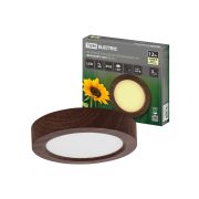 Светильник накладной светодиодный круг «Даунлайт» СПО (венге) 12 Вт 170*32 мм 3000К TDM