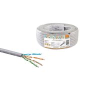 Кабель витая пара народный U/UTP Cat 5e 4х2х24AWG CCA (25м) PVC, серый