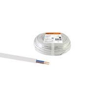 Шнур ШВВП 2х0,5 ГОСТ (5м), белый TDM