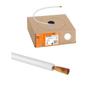 Провод ПуГВ 1х0,5 ГОСТ в коробке (250м), белый TDM