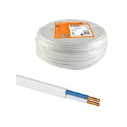 Провод ПВВП 2х4 ГОСТ (100м), белый TDM