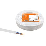 Провод ПГВВП 2х1,5 ГОСТ (5м), белый TDM