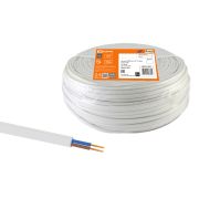 Провод ПГВВП 2х1 ГОСТ (100м), белый TDM