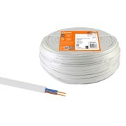 Провод ПГВВП 2х4 ГОСТ (100м), белый TDM