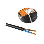 Провод ПВС 2х6 ГОСТ (10м), черный TDM