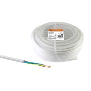 Провод ПВС 3х0,75 ГОСТ (100м), белый TDM