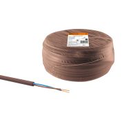 Провод ПВС 2х1,5 ГОСТ (20м), коричневый «ЭКО» TDM