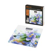 Весы электронные напольные «Фиалки», стекло, деление 0,01 кг, макс. 180 кг, 28х28 см, TDM