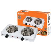 Электроплитка двухконф.ЭПС2 230 В, 2х1 кВт, спираль, белая, TDM