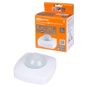 Датчик движения  потолочный ДДП-06 (присутствия) 2000Вт, 10-1800с, 20м , 3+Лк, 180(сбоку)+360(сверху)гр, IP20, TDM