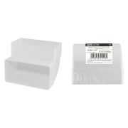 Соединительное колено вертикальное 90 гр. для прямоугольных воздуховодов, 55х110, TDM