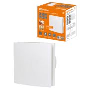 Вентилятор бытовой настенный, 150 С-Н, декоративная накладка, белый, TDM