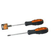 Отвертка шлицевая двухкомпонентная, CR-V тип SL3.0x100, серия «Алмаз» TDM