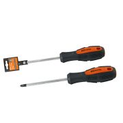 Отвертка крестовая двухкомпонентная, CR-V тип PH0x100, серия «Алмаз» TDM