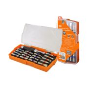 Набор бит №3,  17 бит: SL, PH, PZ,TORX, удлинитель, сталь CR-V, в пластиковом держателе, «Алмаз» TDM