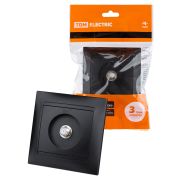 Розетка SAT (F-разъем) 0-2400МГц графит «Лама» TDM