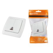 Выключатель 2 кл. с подсветкой 10А белый «Онега» TDM