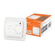 Термостат для теплых полов ТТП 16А 250В с датчиком 3м «Онега» белый TDM