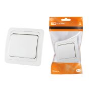 Выключатель 1-кл. 10А белый «Валдай» TDM