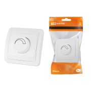 Светорегулятор (RL, 600Вт) поворотный белый «Валдай» TDM