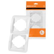 Рамка 2-ая вертикальная белая «Валдай» TDM