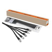 Муфта кабельная термоусаживаемая концевая, внутренней и наружной установки, 70-120 кв. мм, 1кВ, ПВХ/СПЭ без брони, с наконечниками 5ПКВНтп1-70/120-Б TDM