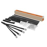 Муфта кабельная термоусаживаемая концевая, внутренней и наружной установки, 150-240 кв. мм, 1кВ, ПВХ/СПЭ без брони, с наконечниками 4ПКВНтп1-150/240-Б TDM