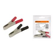 Зажим «крокодил» ЗК 50А 98мм в изоляции красный/черный (1шт+1шт) TDM