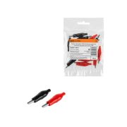 Зажим «крокодил» ЗКИ 5А 46мм в изоляции красный/черный (5шт+5шт) TDM