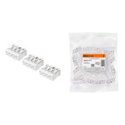 Клемма пружинная соединительная КСПн4-2L+N+PE, 16 A, с монтажной ножкой TDM