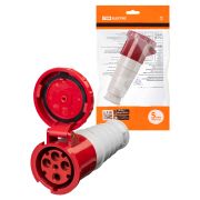 Розетка 234 переносная 3Р+РЕ 63А 380В IP54 TDM