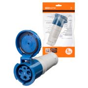 Розетка 233 переносная 2Р+РЕ 63А 220В IP54 TDM