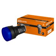 Лампа AD-22DS(LED)матрица d22мм синий 12В AC/DC TDM