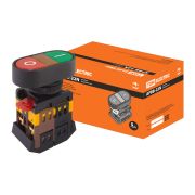 Кнопка APВВ-22N «I-O» d22мм неон/230В 1з+1р TDM