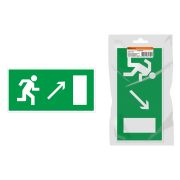 Знак «Направление к эвакуационному выходу направо вверх» 350х124мм для ССА инд. упаковка TDM