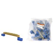 Шина «N» нулевая 6х9мм на двух угл. изоляторах 14 групп TDM