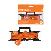 Удлинитель-шнур силовой на рамке УШз10 TDM (штепс. гнездо, 30м ПВС 3х0,75) У1-12034