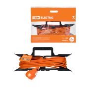 Удлинитель-шнур силовой на рамке УШ6 TDM (штепс. гнездо, 50м ПВС 2х0,75) У-11004