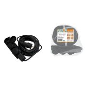 Удлинитель-шнур силовой каучук, КГ, IP44, 3 гнезда с/з, 3500 Вт, 50 м Народный У1-33263